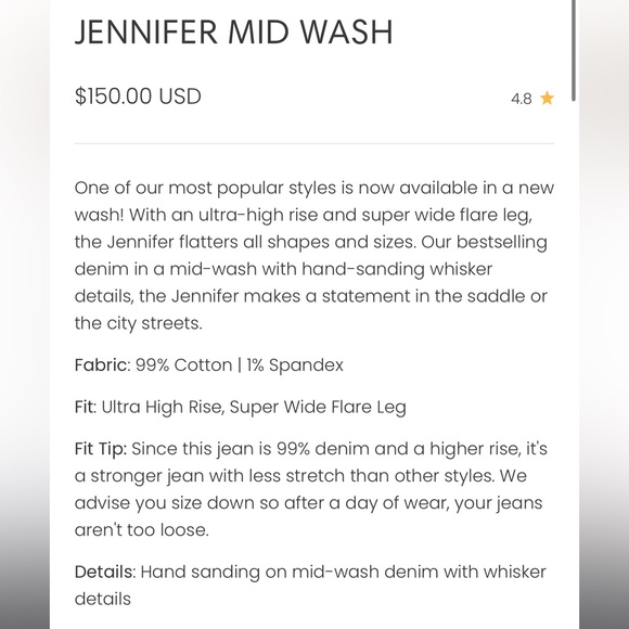 Jennifer High Rise Jeans - Picture 3 of 9